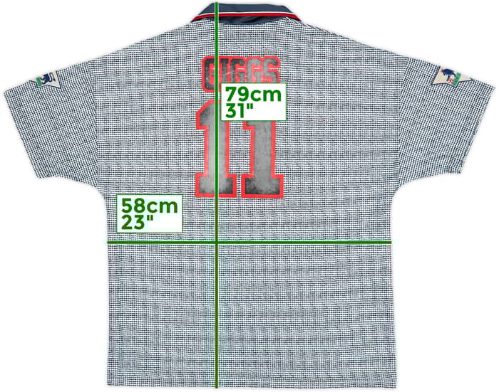 1995-96 Manchester United Away Shirt Giggs #11 - 5/10 - (L)