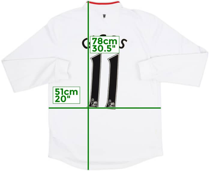 2012-14 Manchester United Away L/S Shirt Giggs #11 - 5/10 - (M)