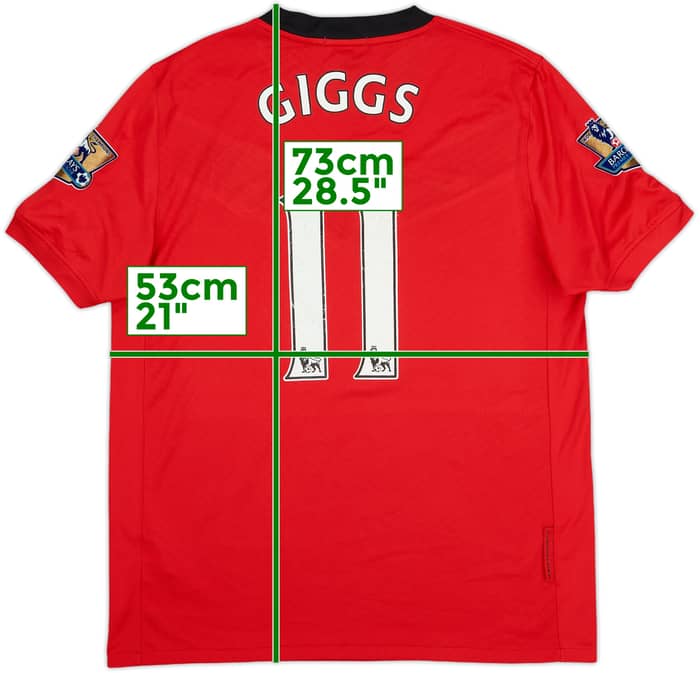 2009-10 Manchester United Home Shirt Giggs #11 - 8/10 - (M)
