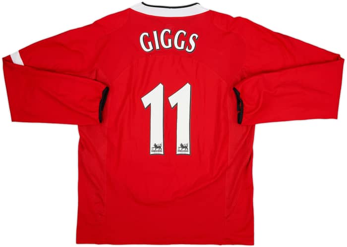 2004-06 Manchester United Home L/S Shirt Giggs #11 - 8/10 - (XL)