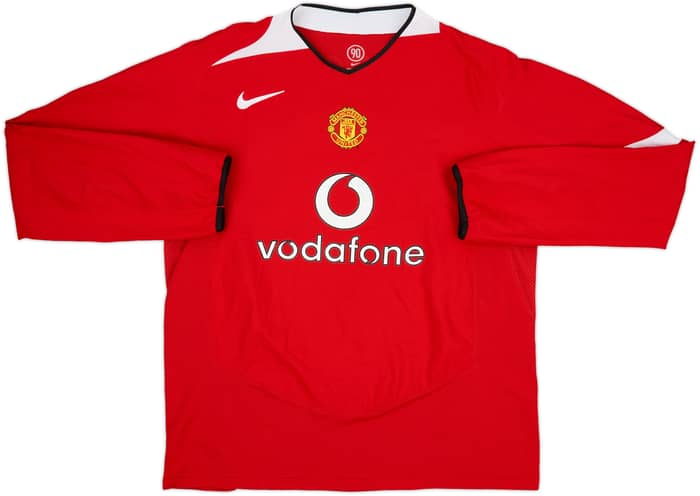 2004-06 Manchester United Home L/S Shirt Giggs #11 - 8/10 - (XL)