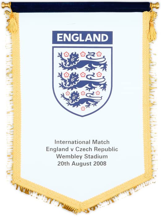 2008 England Match Pennant International Friendly (v Czech Republic)