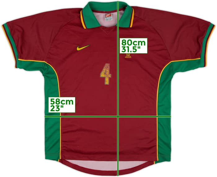 1997-98 Portugal Match Issue Home Shirt #4