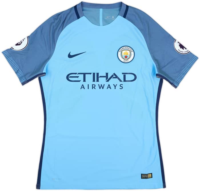2016-17 Manchester City Match Issue Home Shirt Sterling #7