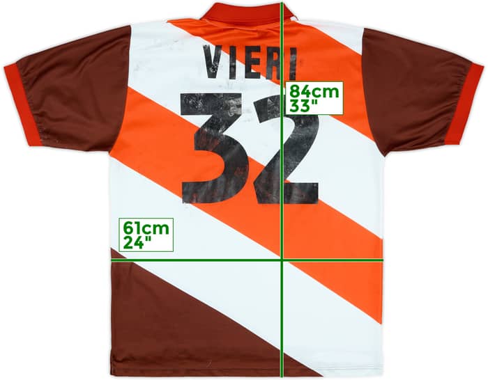 1999 Pocket Coffee Football Stars Shirt Vieri #32 - 5/10 - (XL)