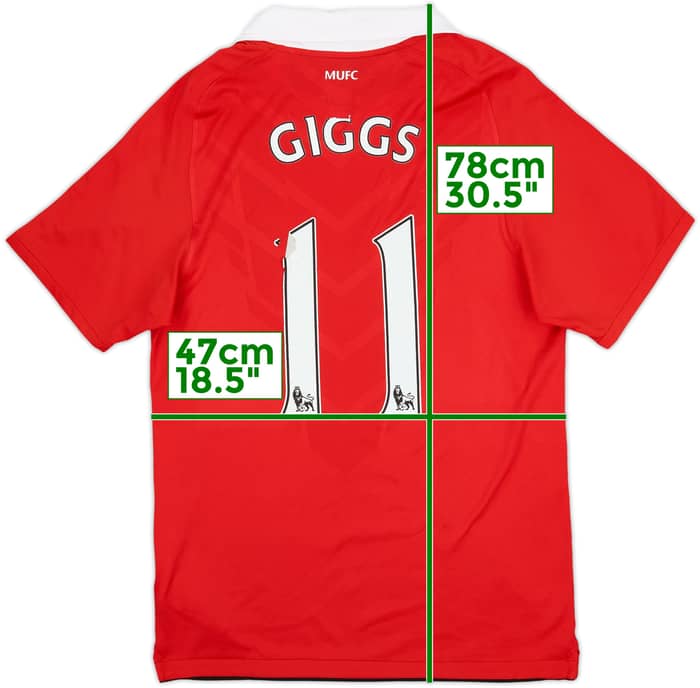 2010-11 Manchester United Home Shirt Giggs #11 - 5/10 - (S)