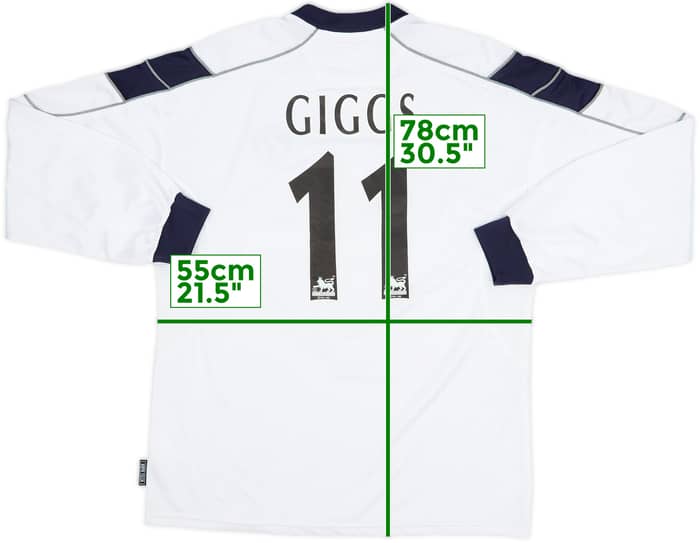 2000-01 Manchester United Away L/S Shirt Giggs #11 - 7/10 - (L)
