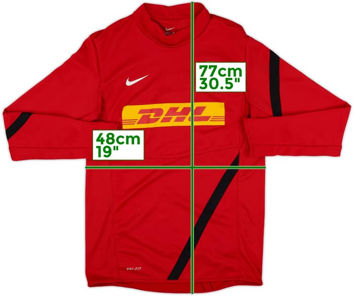 2011-12 Manchester United Nike Sweat Top - 6/10 - (S)