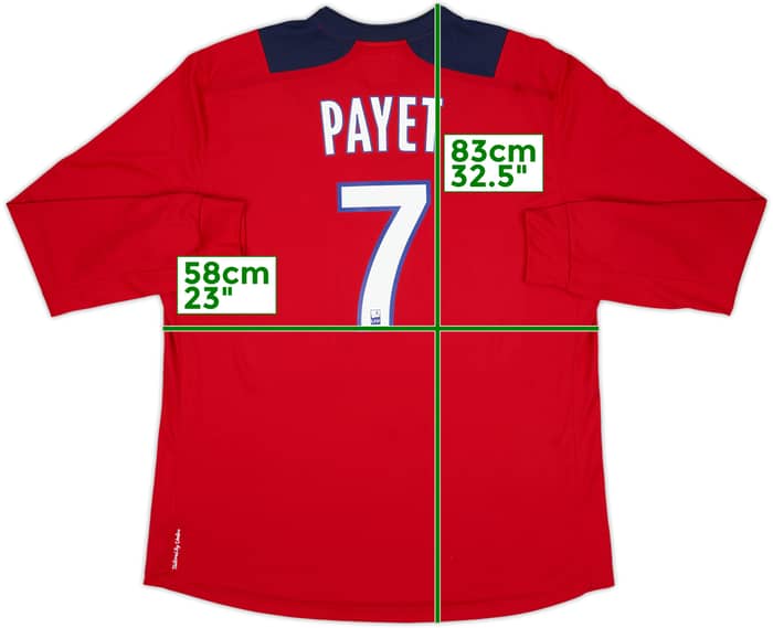 2012-13 Lille Home L/S Shirt Payet #7 - 8/10 - (XXL)