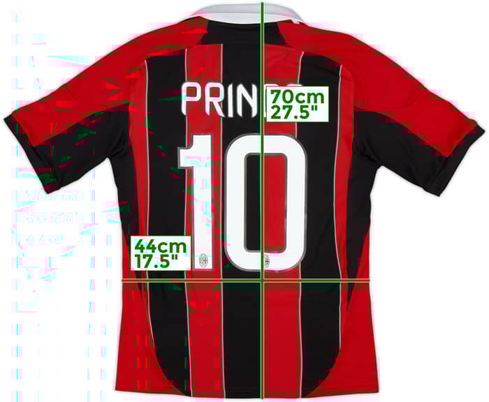 2012-13 AC Milan Home Shirt Prince #10 - 6/10 - (S)