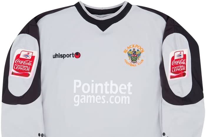 2006-07 Blackpool Match Issue GK Shirt Evans #21