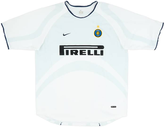 Camiseta de visitante del Inter Milan 2001-02 Ronaldo #9 - 10/10 - (XL)