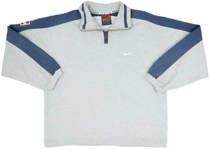 1996-98 Italy Nike 1/4 Zip Drill Top - 9/10 - (XL)