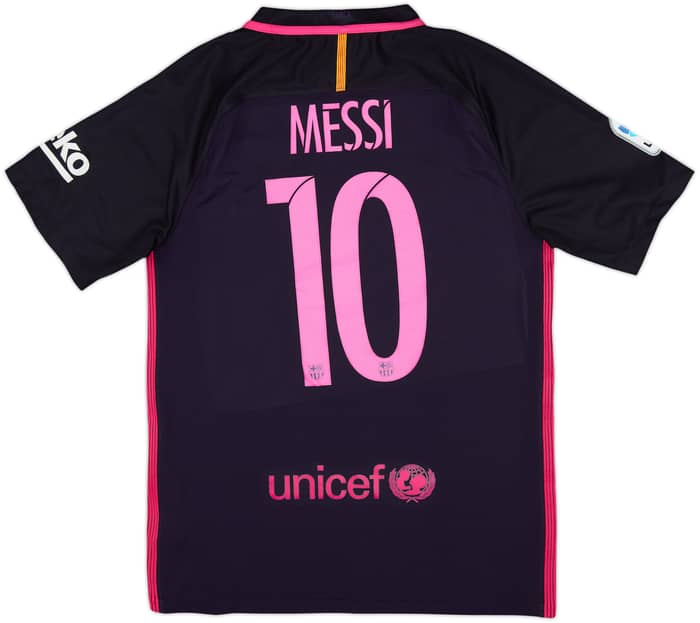 2016-17 Barcelona Away Shirt Messi #10 - 9/10 - (S)