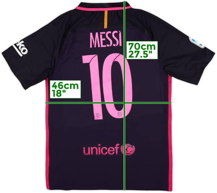 2016-17 Barcelona Away Shirt Messi #10 - 9/10 - (S)