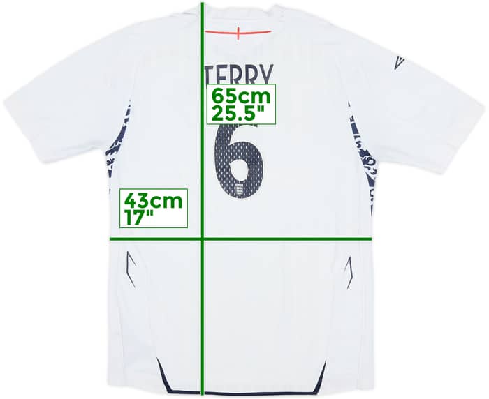 2007-09 England Home Shirt Terry #6 - 6/10 - (L.Boys)