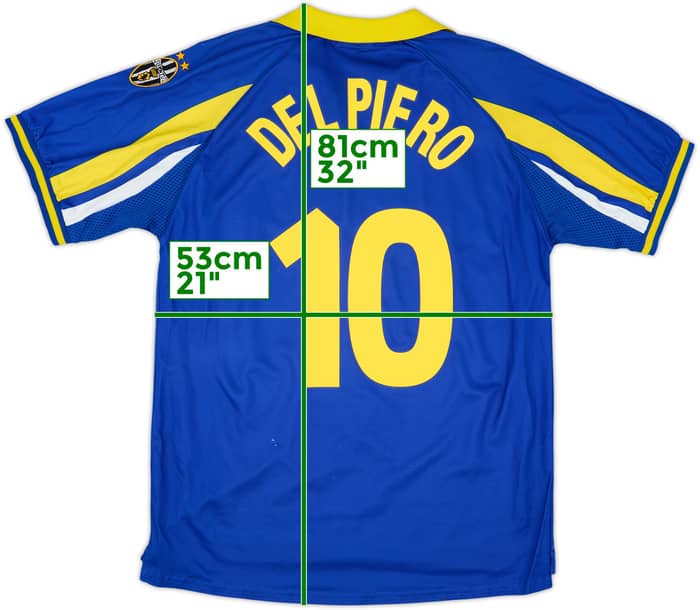 1998-99 Juventus Third Shirt Del Piero #10 - 8/10 - (L)
