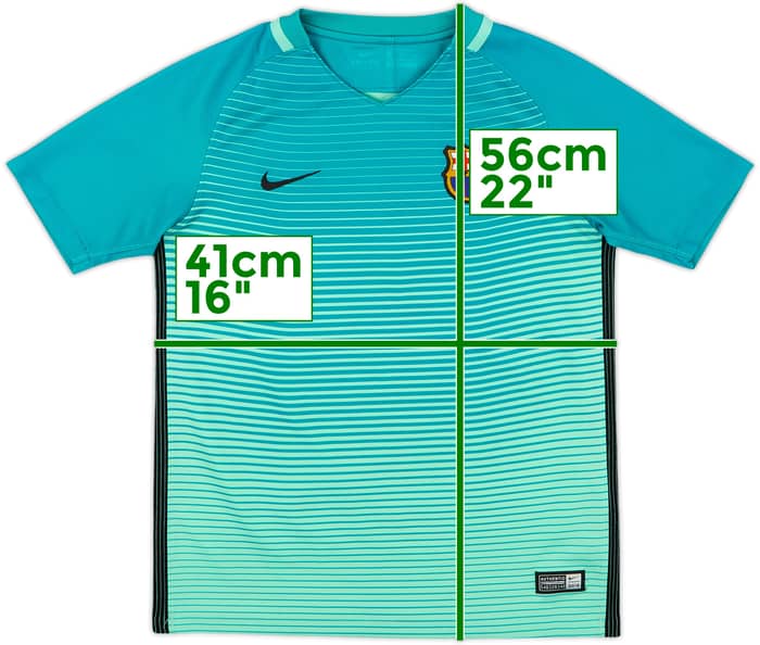 2016-17 Barcelona Third Shirt - 7/10 - (M.Boys)