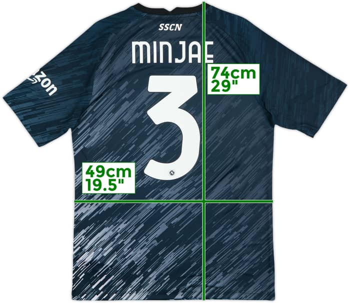 2022-23 Napoli Authentic Third Shirt Min Jae #3 (L)