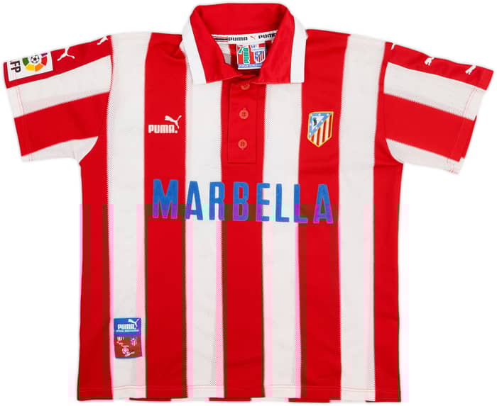 1997-98 Atletico Madrid Home Shirt Vieri #9 - 8/10 - (S)