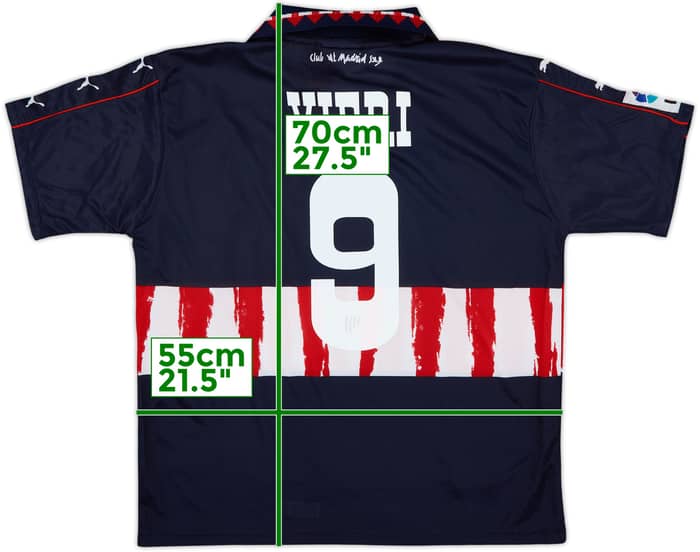 1997-98 Atletico Madrid Away Shirt Vieri #9 (S)
