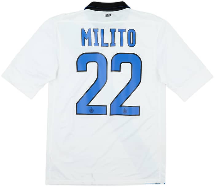2011-12 Inter Milan Away Shirt Milito #22 - 6/10 - (S)