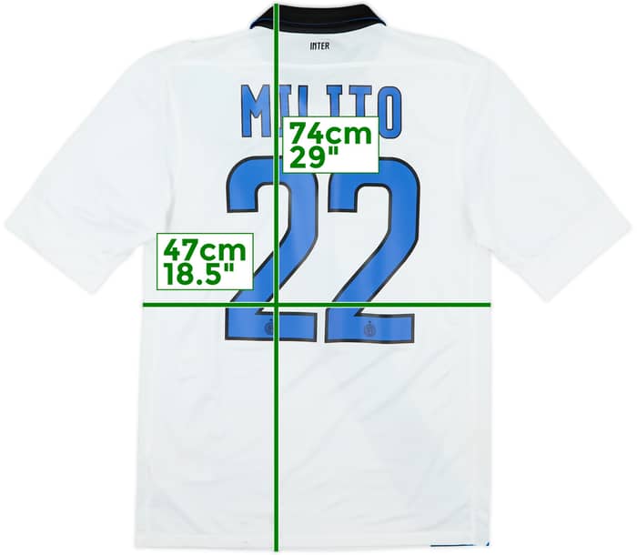 2011-12 Inter Milan Away Shirt Milito #22 - 6/10 - (S)