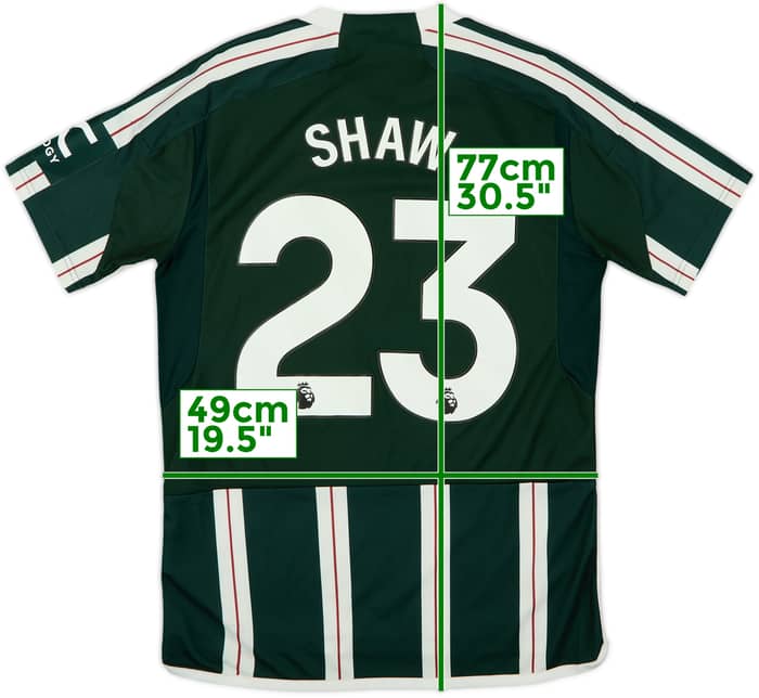 2023-24 Manchester United Away Shirt Shaw #23 - 9/10 - (M)