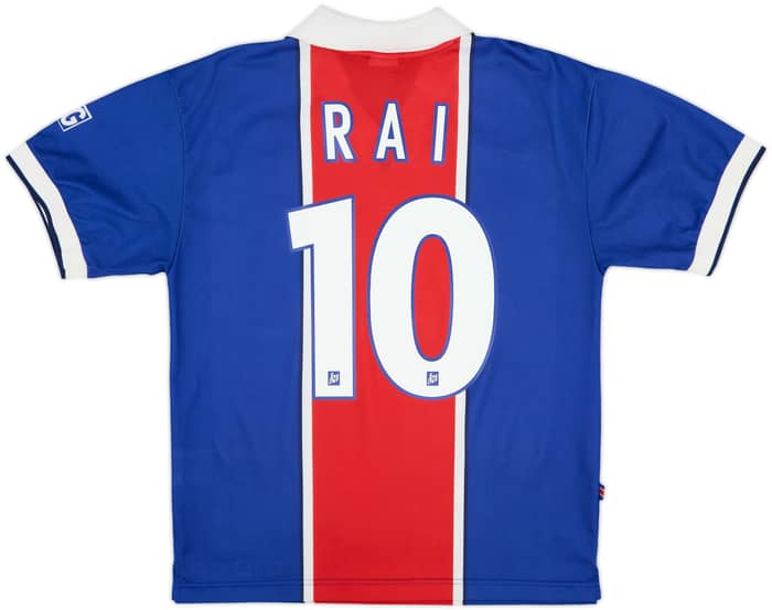 1997-98 Paris Saint-Germain Home Shirt Rai #10 - 8/10 - (S)