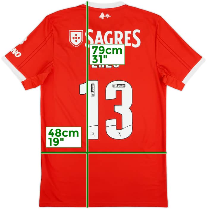 2022-23 Benfica Home Shirt Enzo #13 - 6/10 - (M)