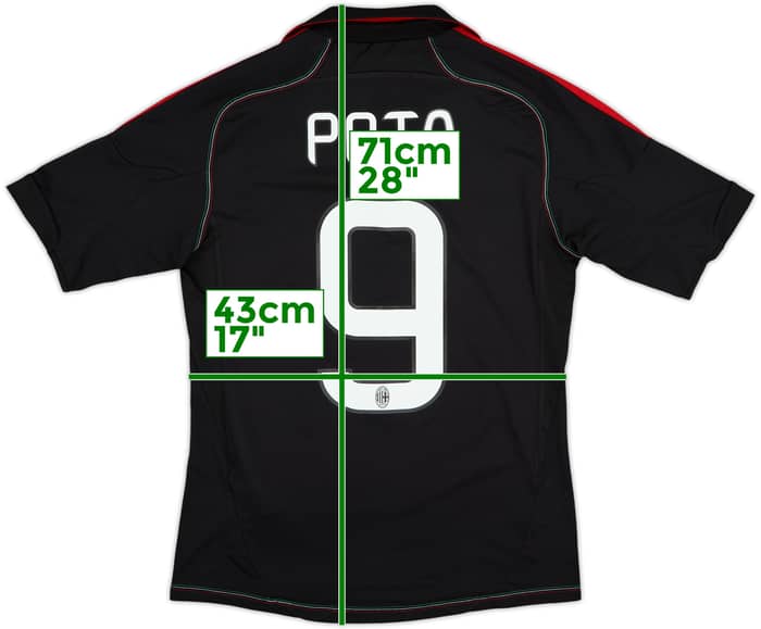 2012-13 AC Milan Third Shirt Pato #9 - 6/10 - (S)