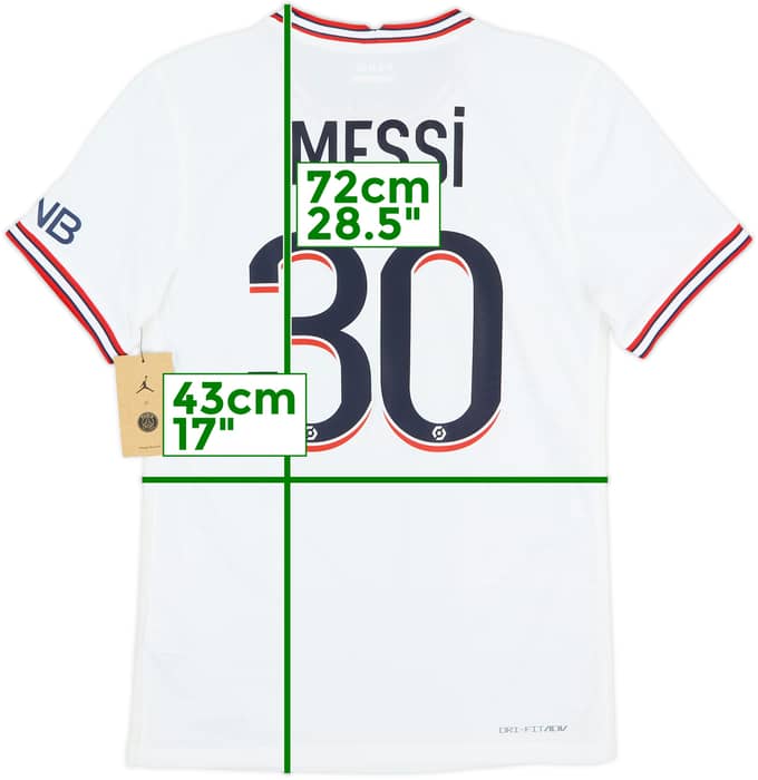 2021-22 Paris Saint-Germain Authentic Fourth Shirt Messi #30 (S)