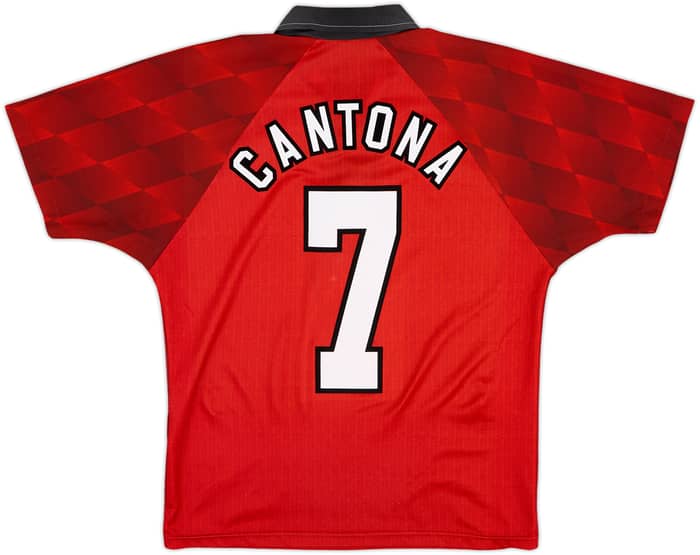 1996-98 Manchester United Home Shirt Cantona #7 - 10/10 - (Y)