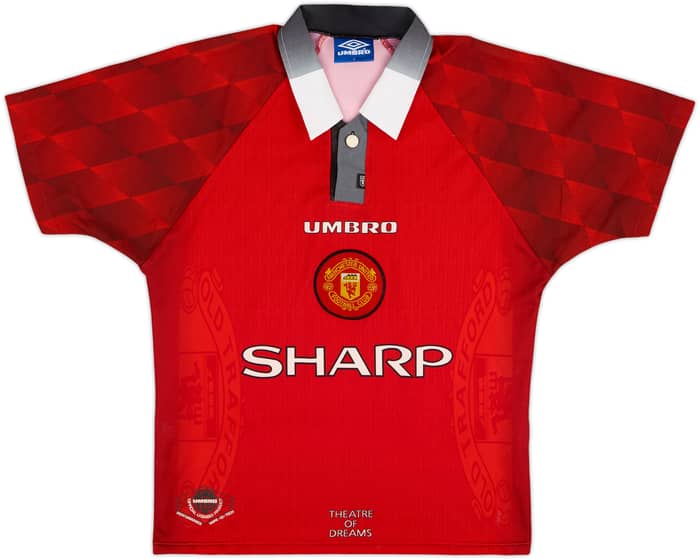 1996-98 Manchester United Home Shirt Cantona #7 - 10/10 - (Y)