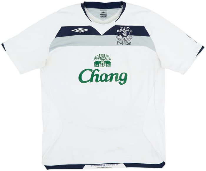 2008-09 Everton Away Shirt Baines #3 - 6/10 - (XL)