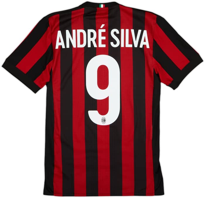 2017-18 AC Milan Authentic Home Shirt Andre Silva #9 - 7/10 - (S)