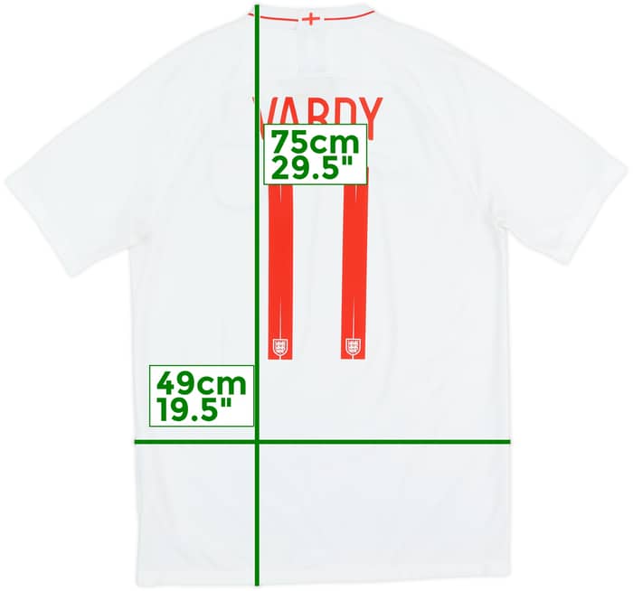 2018-19 England Home Shirt Vardy #11 - 7/10 - (M)