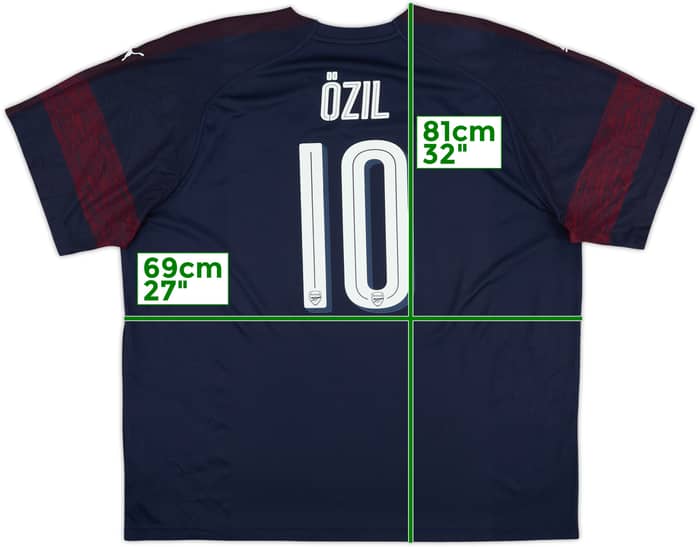 2018-19 Arsenal Away Shirt Ozil #10 - 9/10 - (4XL)