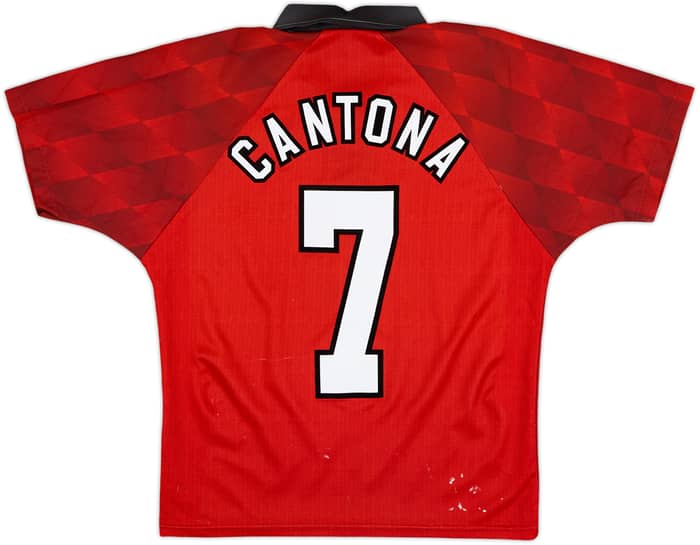 1996-98 Manchester United Home Shirt Cantona #7 - 5/10 - (Y)