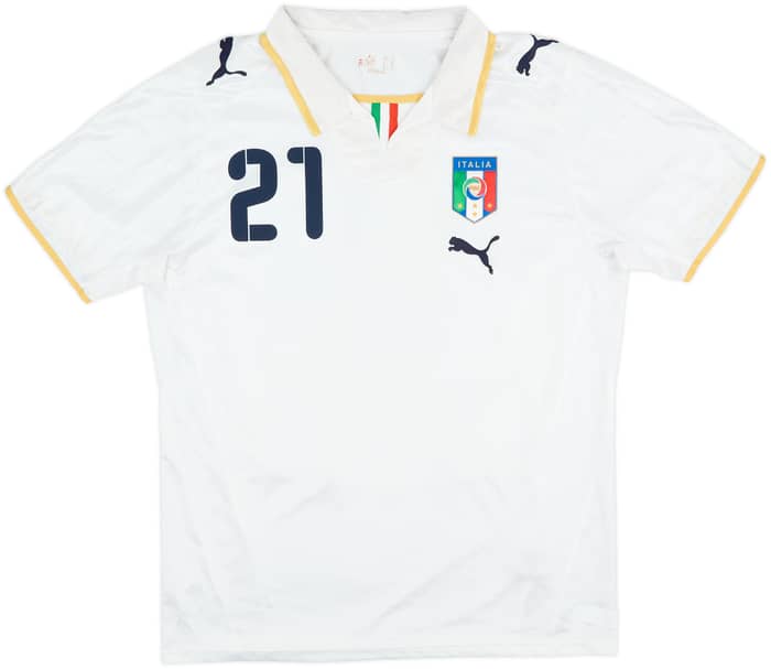 2007-08 Italy Away Shirt Pirlo #21 - 6/10 - (M)