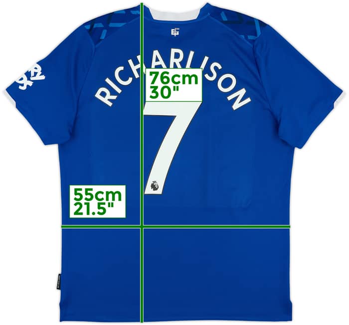 2019-20 Everton Home Shirt Richarlison #7 - 8/10 - (XL)