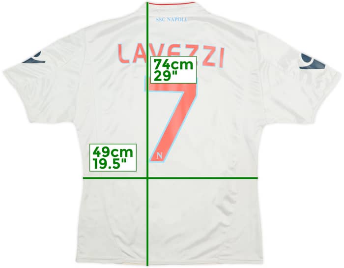 2009-10 Napoli Away Shirt Lavezzi #7 - 7/10 - (M)