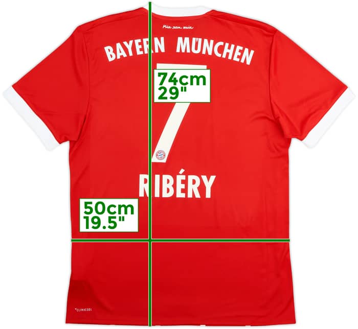 2017-18 Bayern Munich Home Shirt Ribery #7 (M)