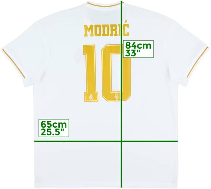2019-20 Real Madrid Home Shirt Modric #10 (XXL)