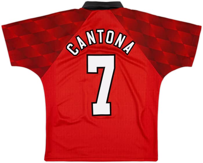 1996-98 Manchester United Home Shirt Cantona #7 - 10/10 - (Y)