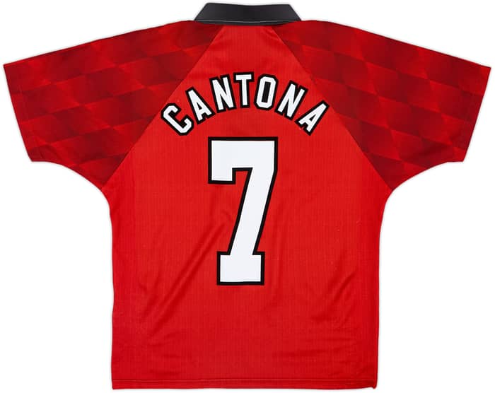 1996-98 Manchester United Home Shirt Beckham #10 - 8/10 - (Y)