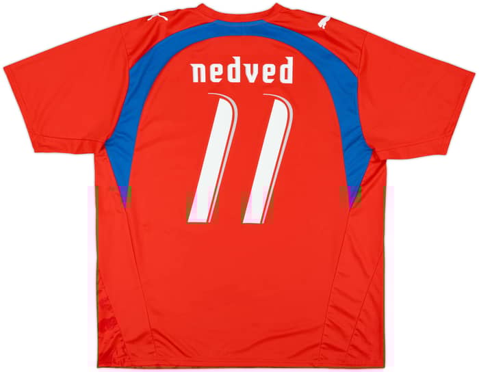 2006-08 Czech Republic Basic Home Shirt Nedved #11 - 10/10 - (XL)