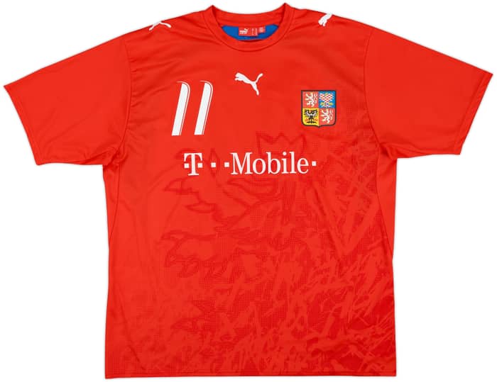 2006-08 Czech Republic Basic Home Shirt Nedved #11 - 10/10 - (XL)