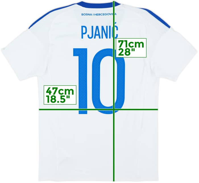 2016 Bosnia & Herzegovina Away Shirt Pjanic #10 - 8/10 - (S)