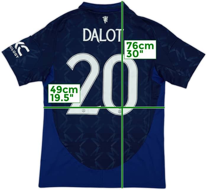 2024-25 Manchester United Away Shirt Dalot #20 - 9/10 - (M)